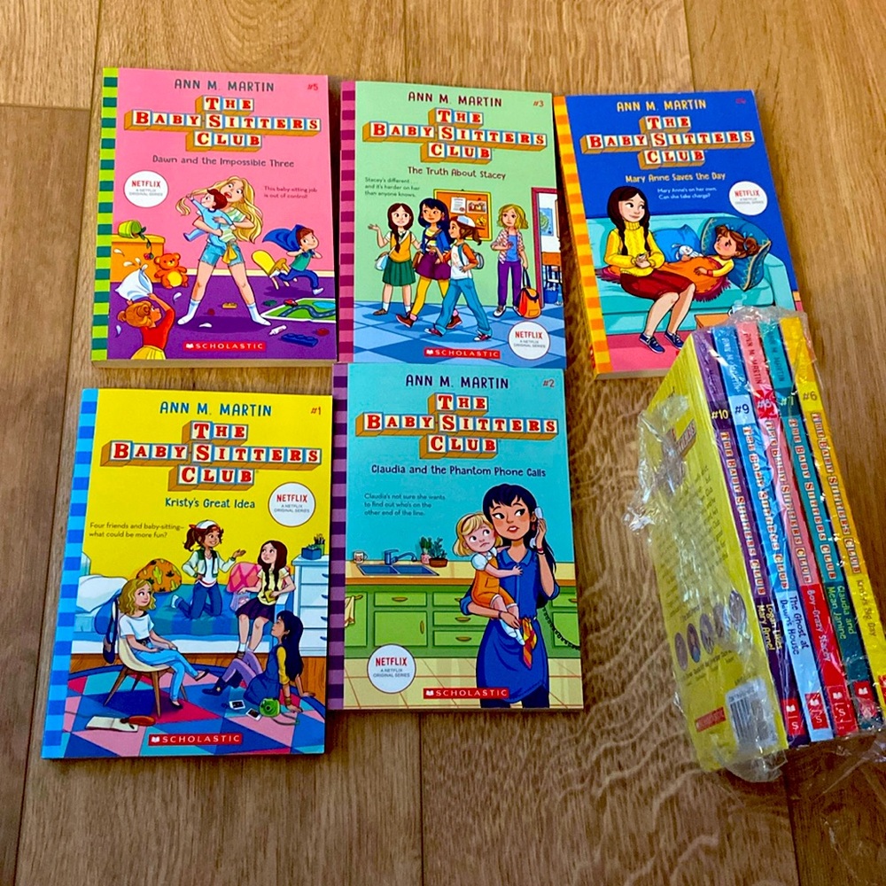 Babysitter’s Club books 1-10
Author Ann M. Martin

Only book 1 was read